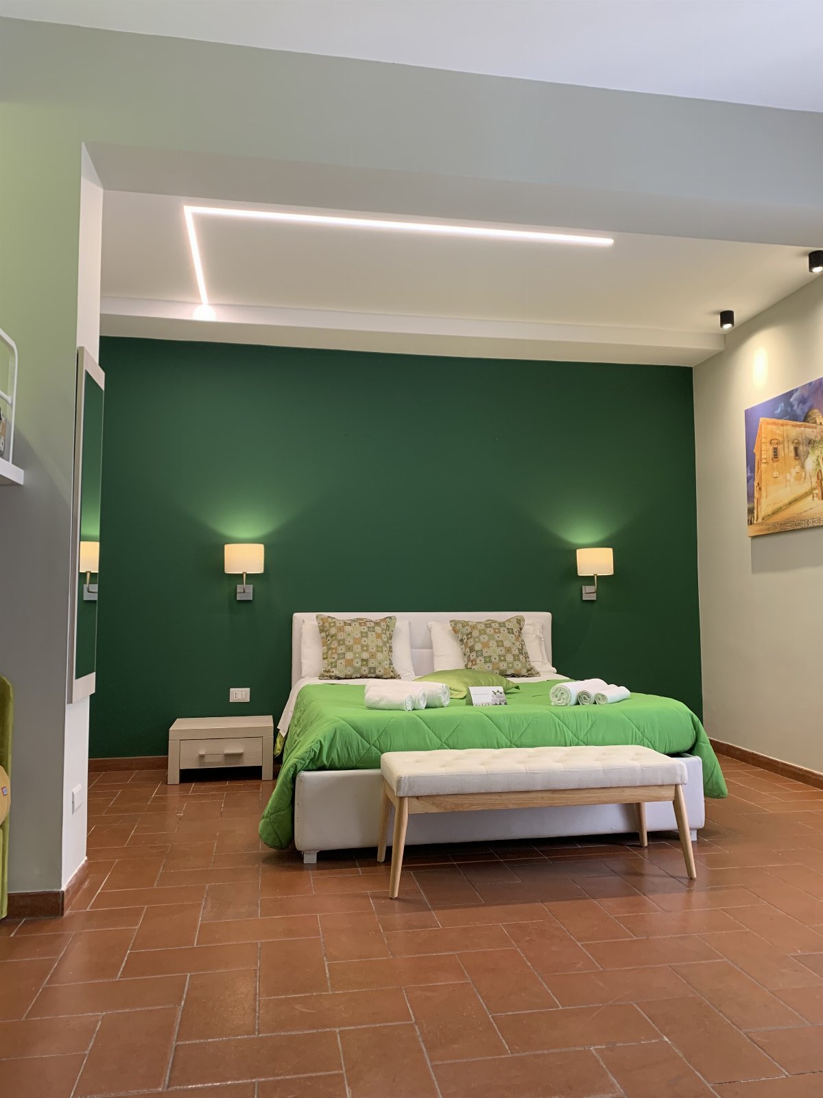 Villa con piscina vista mare