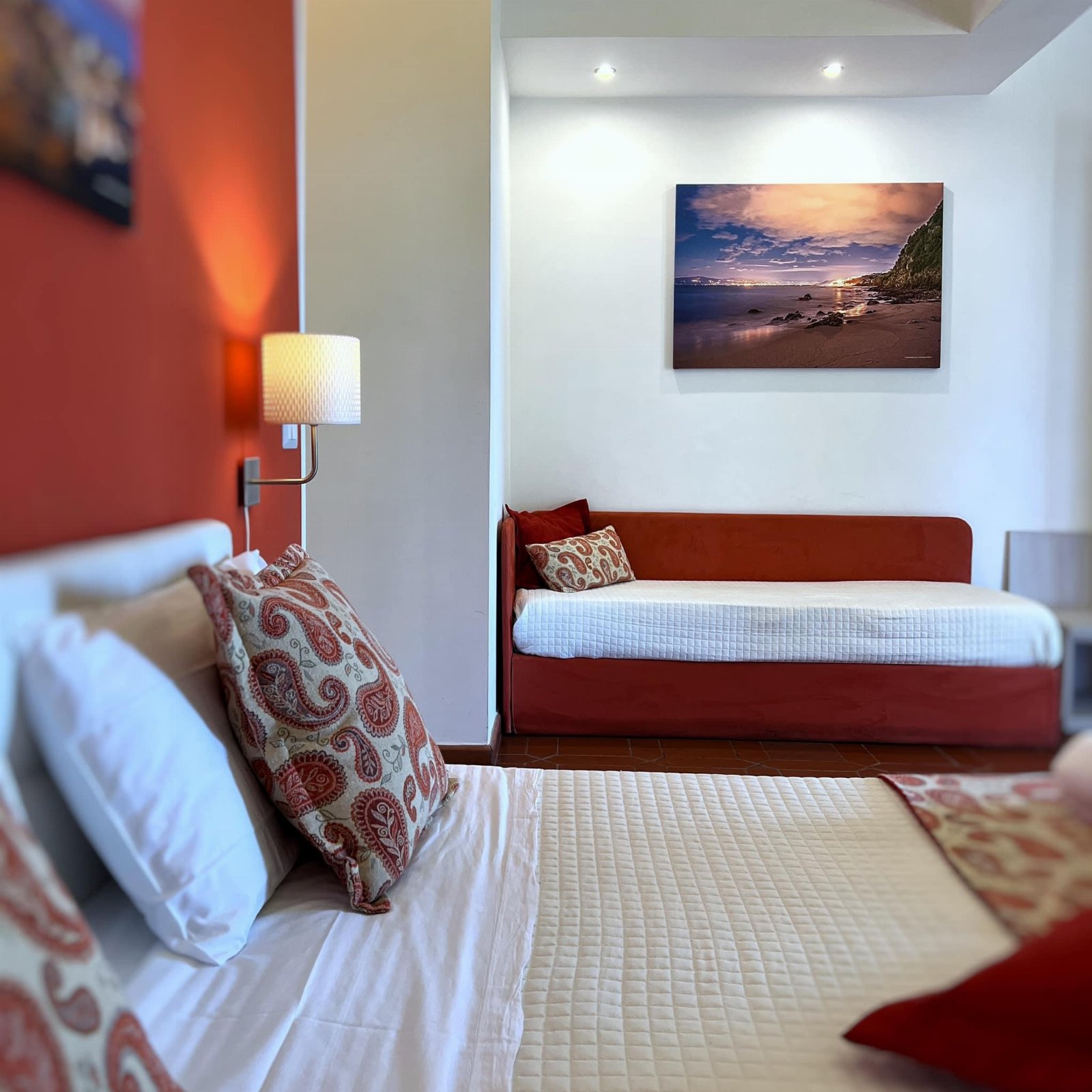 Villa con piscina vista mare