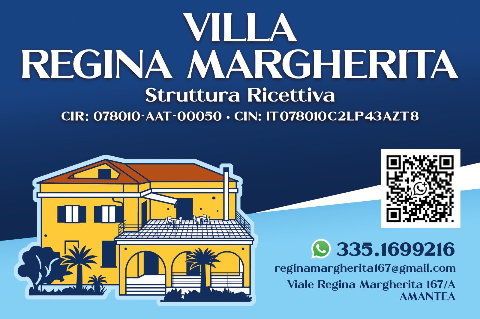 VILLA REGINA MARGHERITA - Ad Amantea (CS) in centro città a pochi metri dal mare
