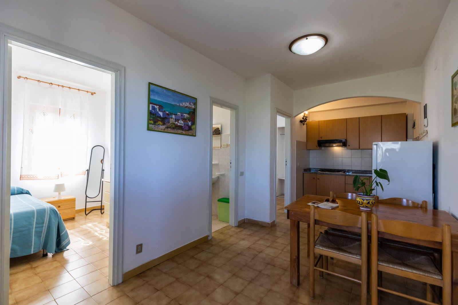 Capo Vaticano: Appartamenti Trilocale 3 posti con cucina vista mare. Spiaggia privata. Sunset Yoga